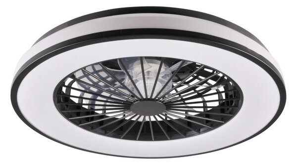 LED Stmívatelné stropní svítidlo s ventilátorem LED/48W/230V 3000-6500K + DO
