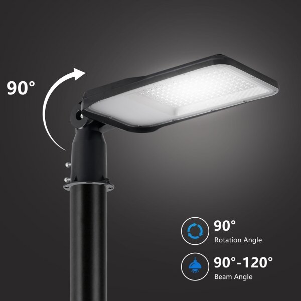 Brilagi-LED Venk. lampa se sloupem a kl. 3 m URBANLIGHT LED/100W/230V černá IP65
