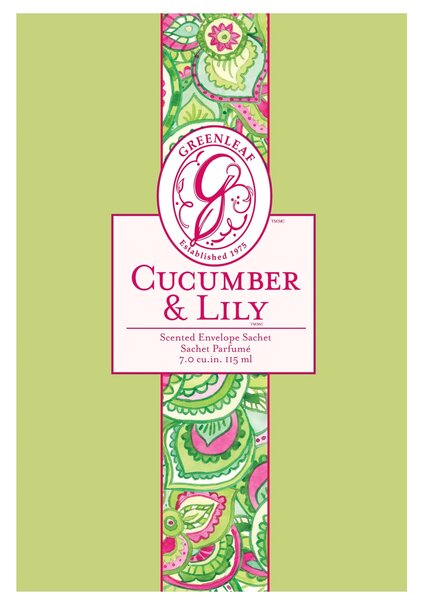 Greenleaf vonný sáček Cucumber & Lily 18x12ml