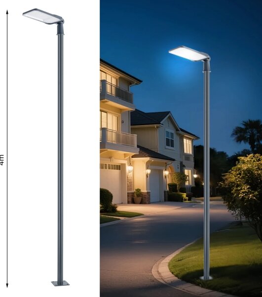 Brilagi-LED Venk. lampa se sloupem a kl. 4 m URBANLIGHT LED/200W/230V antr. IP65