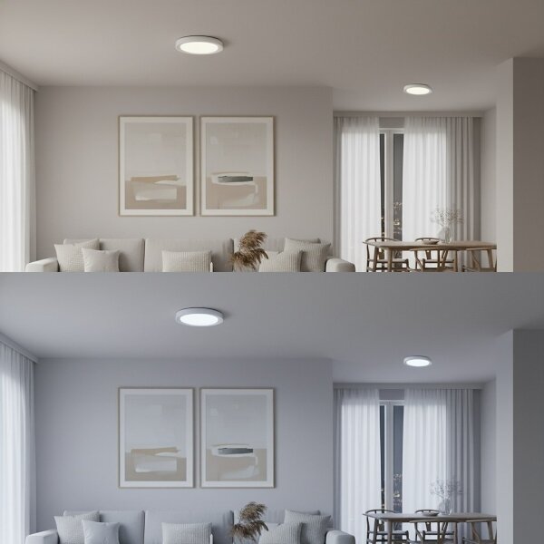 LED RGBW Stm. stropní svítidlo MELO LED/36W/230V 3000-6000K pr. 39 cm bílá + DO