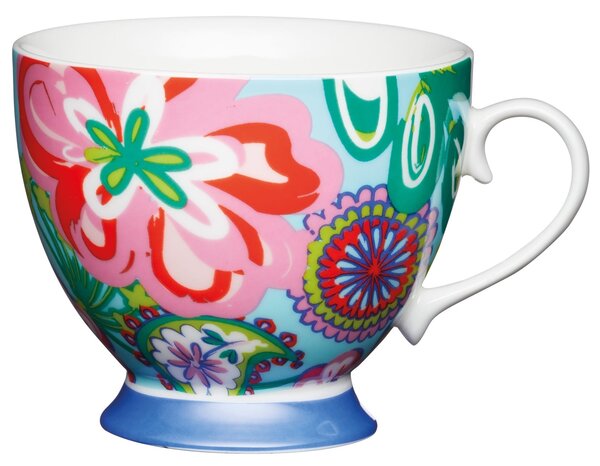 KitchenCraft Porcelánový hrníček Bright Floral -400ml