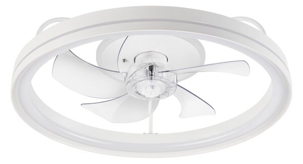 LED Stropní svítidlo s ventilátorem FARGO LED/37W/230V bílá + DO