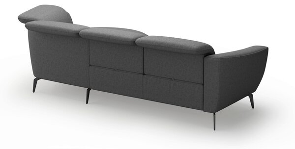 ROHOVÁ SEDAČKA, textil, tmavě šedá Sit & More - Sedací soupravy, Online Only