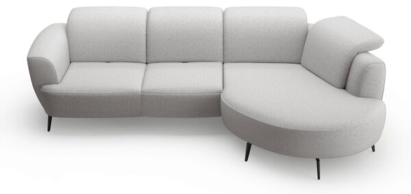 ROHOVÁ SEDAČKA, textil, světle šedá Sit & More - Sedací soupravy, Online Only
