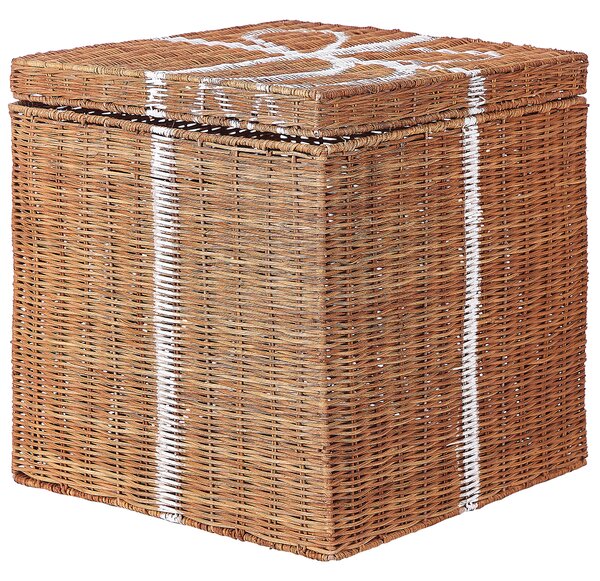 Sada 3 košíků Vánoční dárky CADEAU Ratan Přírodní