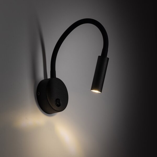 LED Nástěnná lampa LAGOS 1xG9/3W/230V černá