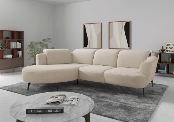 ROHOVÁ SEDAČKA, textil, krémová Sit & More - Sedací soupravy, Online Only