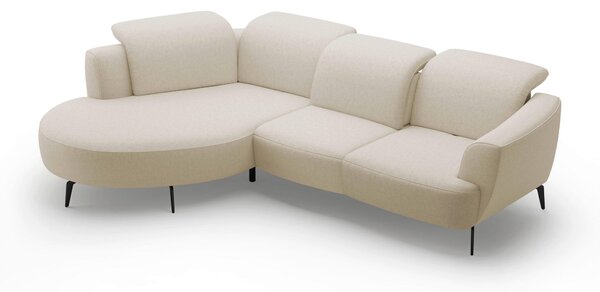 ROHOVÁ SEDAČKA, textil, krémová Sit & More - Sedací soupravy, Online Only