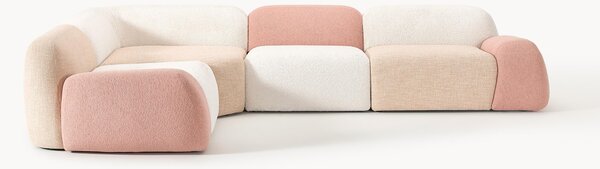 Modulární rohová pohovka Wolke, 4místná, řada Fuorisalone
