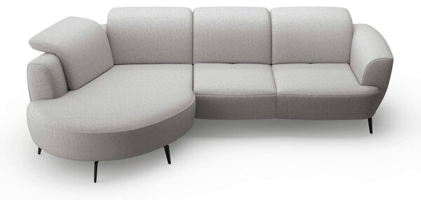ROHOVÁ SEDAČKA, textil, světle šedá Sit & More - Sedací soupravy, Online Only