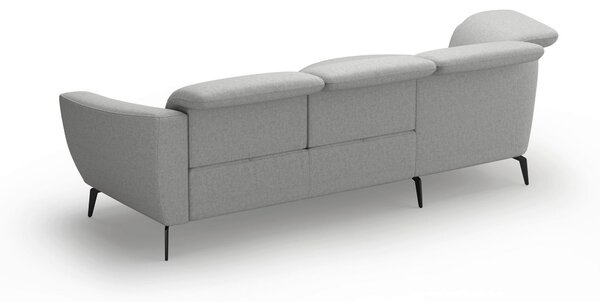 ROHOVÁ SEDAČKA, textil, světle šedá Sit & More - Sedací soupravy, Online Only