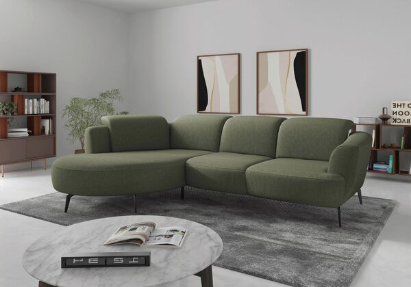 ROHOVÁ SEDAČKA, textil, olivově zelená Sit & More - Sedací soupravy, Online Only