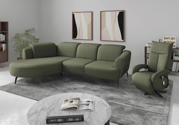 ROHOVÁ SEDAČKA, textil, olivově zelená Sit & More - Sedací soupravy, Online Only