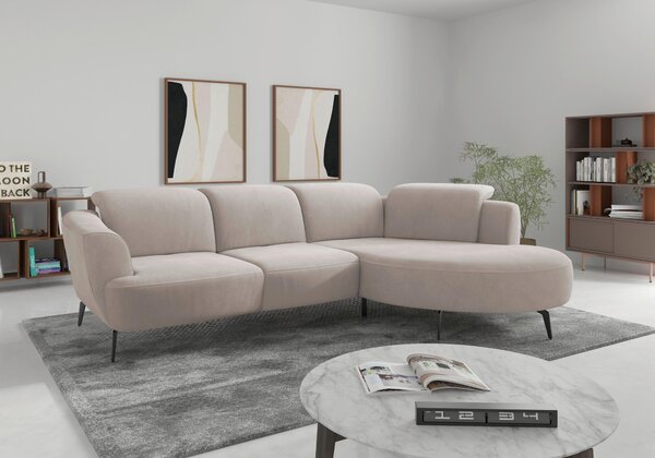 ROHOVÁ SEDAČKA, textil, šedobéžová Sit & More - Sedací soupravy, Online Only