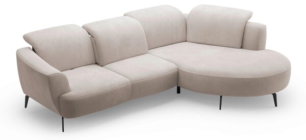 ROHOVÁ SEDAČKA, textil, šedobéžová Sit & More - Sedací soupravy, Online Only