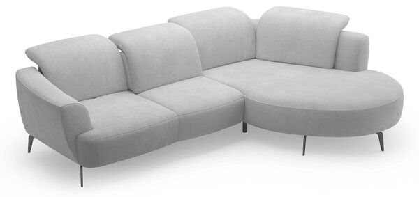 ROHOVÁ SEDAČKA, textil, šedá Sit & More - Sedací soupravy, Online Only