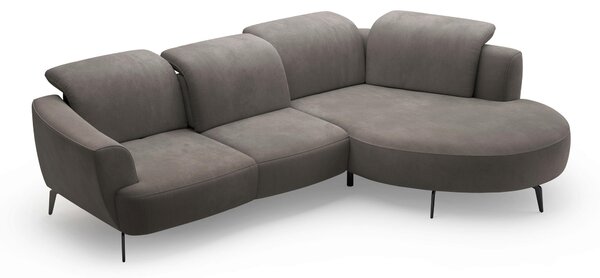ROHOVÁ SEDAČKA, textil, barvy grafitu Sit & More - Sedací soupravy, Online Only