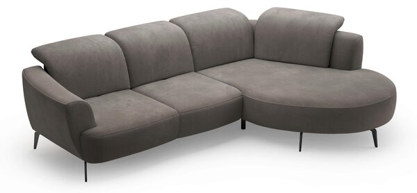 ROHOVÁ SEDAČKA, textil, barvy grafitu Sit & More - Sedací soupravy, Online Only