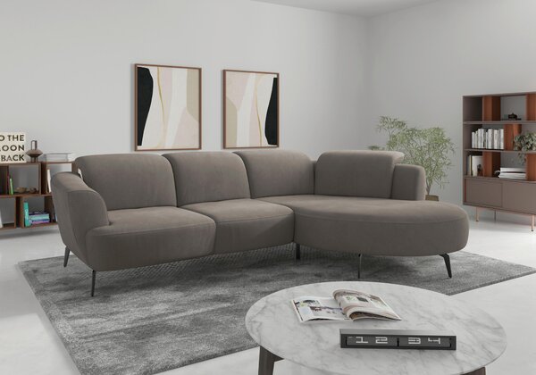 ROHOVÁ SEDAČKA, textil, jílová barva Sit & More - Sedací soupravy, Online Only