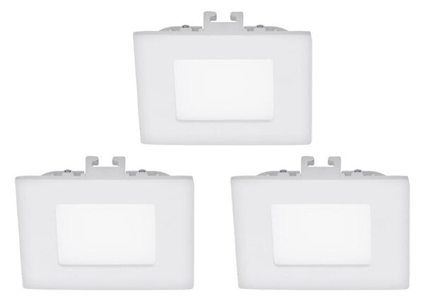 Eglo 94733 - SADA 3x LED Podhledové svítidlo FUEVA 1 LED/2,7W/230V