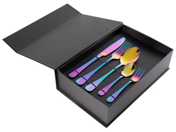 30dílná sada příborů FUSILLI Pestrá