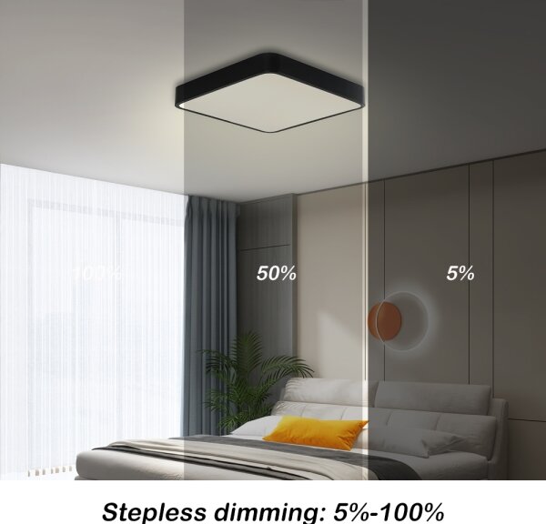 Brilagi - LED Stmívatelné svítidlo POOL SQUARE LED/36W/230V 40x40 cm černá + DO