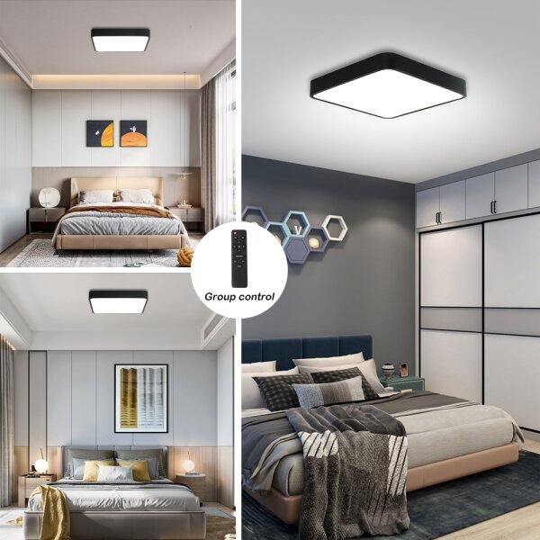 Brilagi - LED Stmívatelné svítidlo POOL SQUARE LED/36W/230V 40x40 cm černá + DO