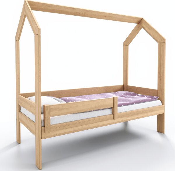 Postele Rovder Dětská postel domeček z bukového dřeva Rozměr: 200x80, Povrchová úprava Buk: Buk lakovaný