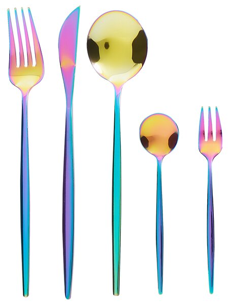 30dílná sada příborů RIGATONI Pestrá