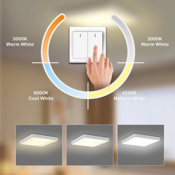Brilagi - LED Stropní svítidlo POOL SQUARE LED/36W/230V 40x40 cm bílá
