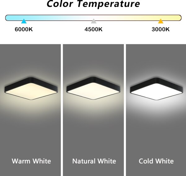 Brilagi - LED Stmívatelné svítidlo POOL SQUARE LED/36W/230V 40x40 cm černá + DO