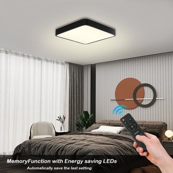 Brilagi - LED Stmívatelné svítidlo POOL SQUARE LED/36W/230V 40x40 cm černá + DO
