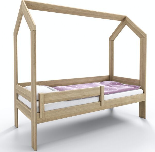 Postele Rovder Dětská postel domeček z duboveho dřeva Rozměr: 200x80, Povrchová úprava Dub: Dub -olejovaný