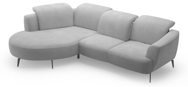 ROHOVÁ SEDAČKA, textil, šedá Sit & More - Sedací soupravy, Online Only