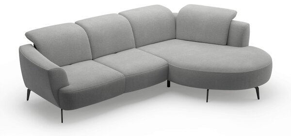 ROHOVÁ SEDAČKA, textil, šedá Sit & More - Sedací soupravy, Online Only
