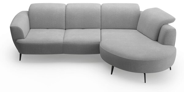 ROHOVÁ SEDAČKA, textil, šedá Sit & More - Sedací soupravy, Online Only
