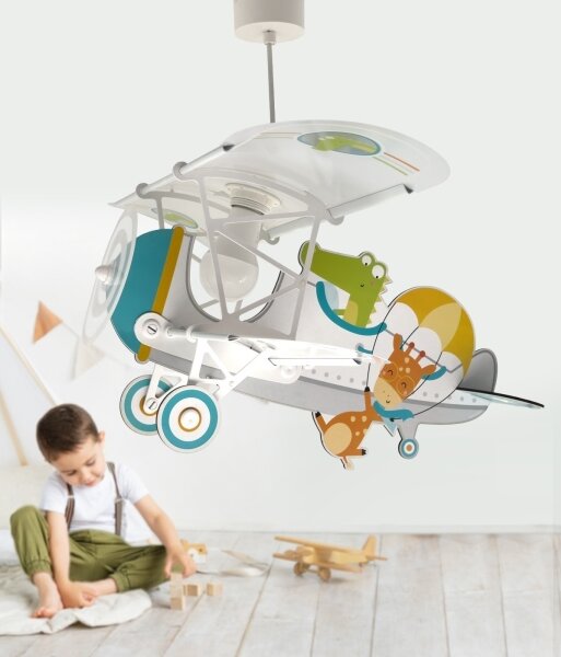 Dalber 54542 - Dětský lustr LITTLE CROCODILE 1xE27/15W/230V