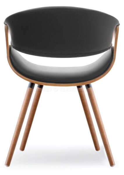Designová jídelní židle SAROLTA - ořech / černá 1