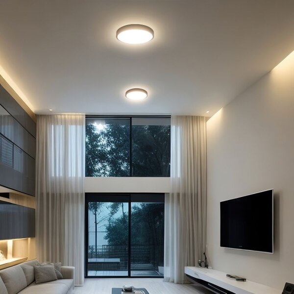 LED Koupelnové stropní svítidlo se senzorem LED/18W/230V IP44 4000K pr. 29 cm+DO