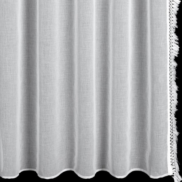 ZÁCLONA NA PÁSCE KIRA3, SADA 2KS 140X270 CM BÍLÁ
