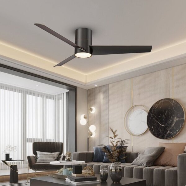 Immax NEO 07135-B-LED Stropní ventilátor FRESH 18W/230V Wi-Fi Tuya černá +DO
