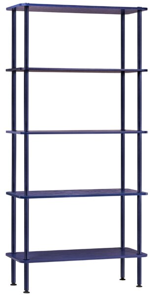 -25 % Dny MOMENTI– noo.ma Modrý dubový regál Teidi 163 x 80 cm