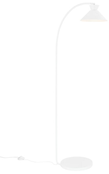 Nordlux Bílá kovová stojací lampa Dial 150 cm