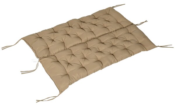 OUTSUNNY Trojmístný polštář na lavici 150 x 98 x 8 cm khaki