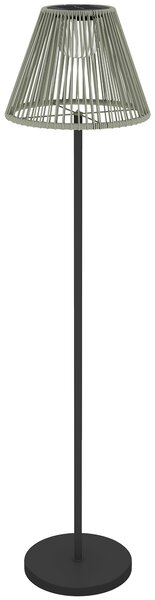OUTSUNNY Solární stojací lampa RATAN v boho stylu 33x135 cm