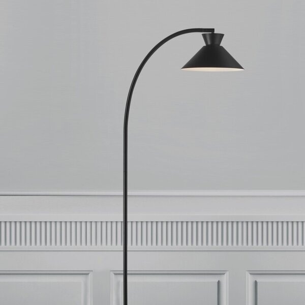 Nordlux Černá kovová stojací lampa Dial 150 cm