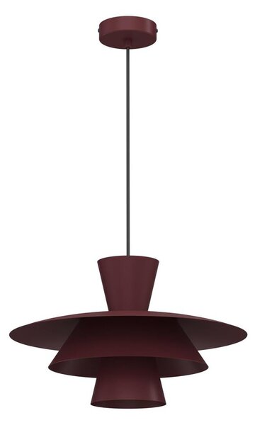Lustr na lanku PLATO 1xE27/15W/230V burgundy