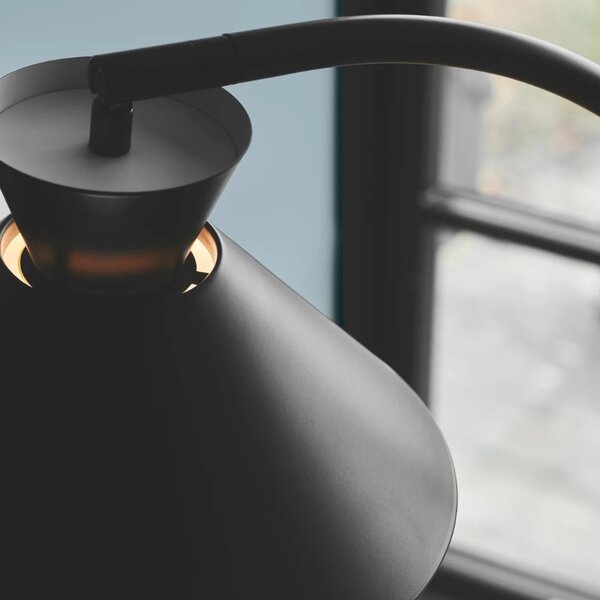 Nordlux Černá kovová stojací lampa Dial 150 cm