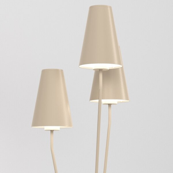 Stojací lampa TREFOT 3xE14/15W/230V béžová